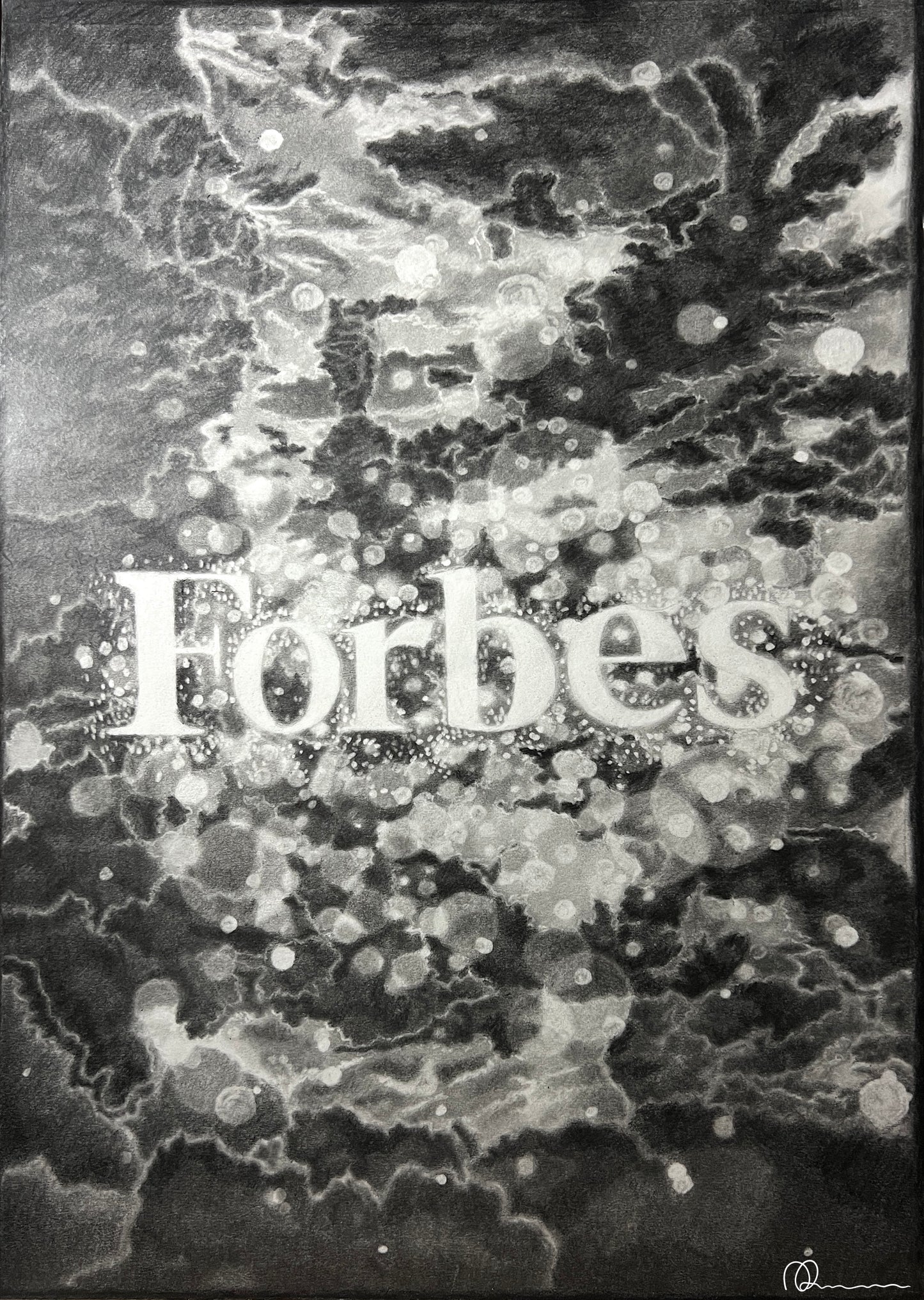 Anime Styled Forbes Drawing, Spiritual, anime, pencil drawing, forbes logo