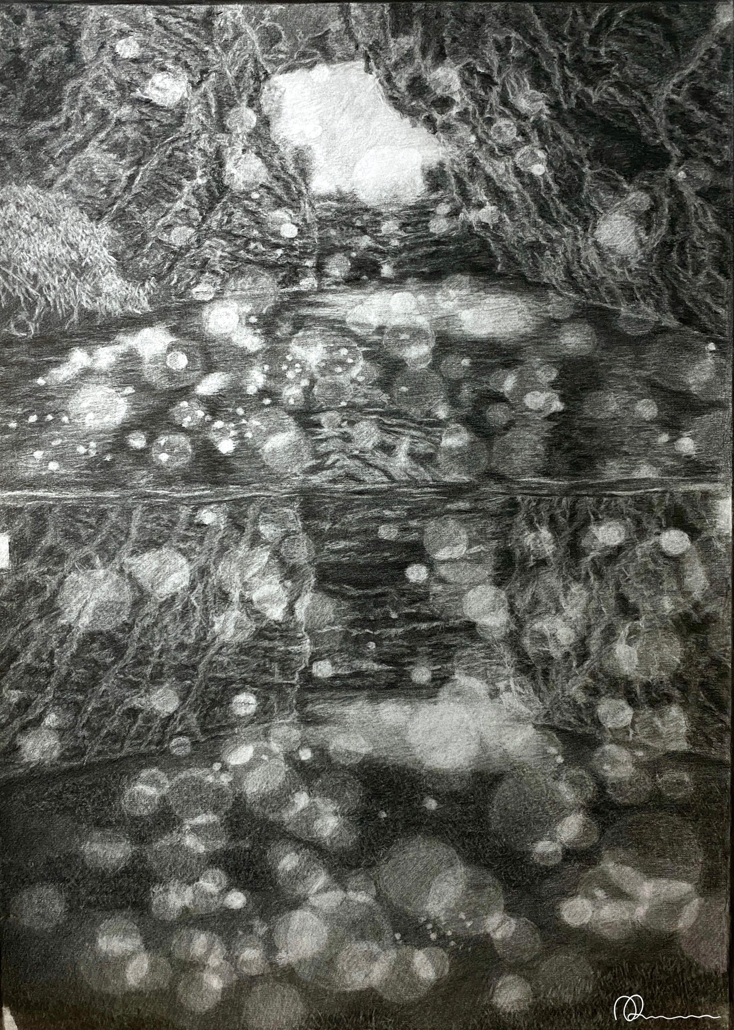 Back To The Real World, I Guess………, Pencil Drawing, Spiritual, Landscape drawing
