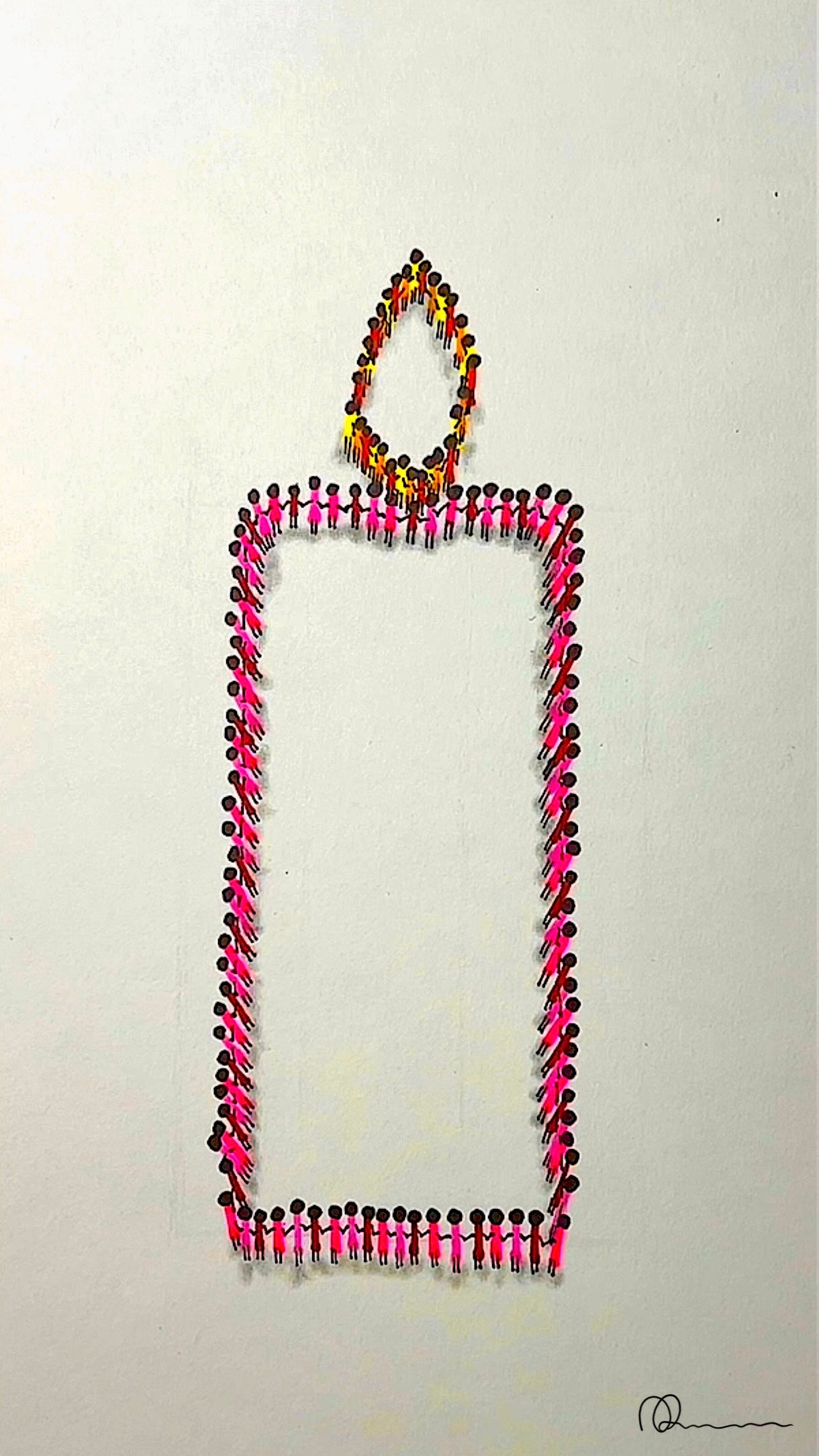 Candle Art Print - Signed and Numbered, colourful, spiritual