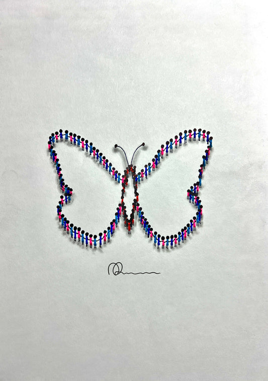 Butterfly Art Print, Signed and Numbered, Colourful, Spiritual