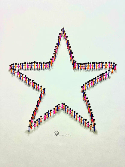 Star Art Print - Signed And Numbered, Colourful, Spiritual